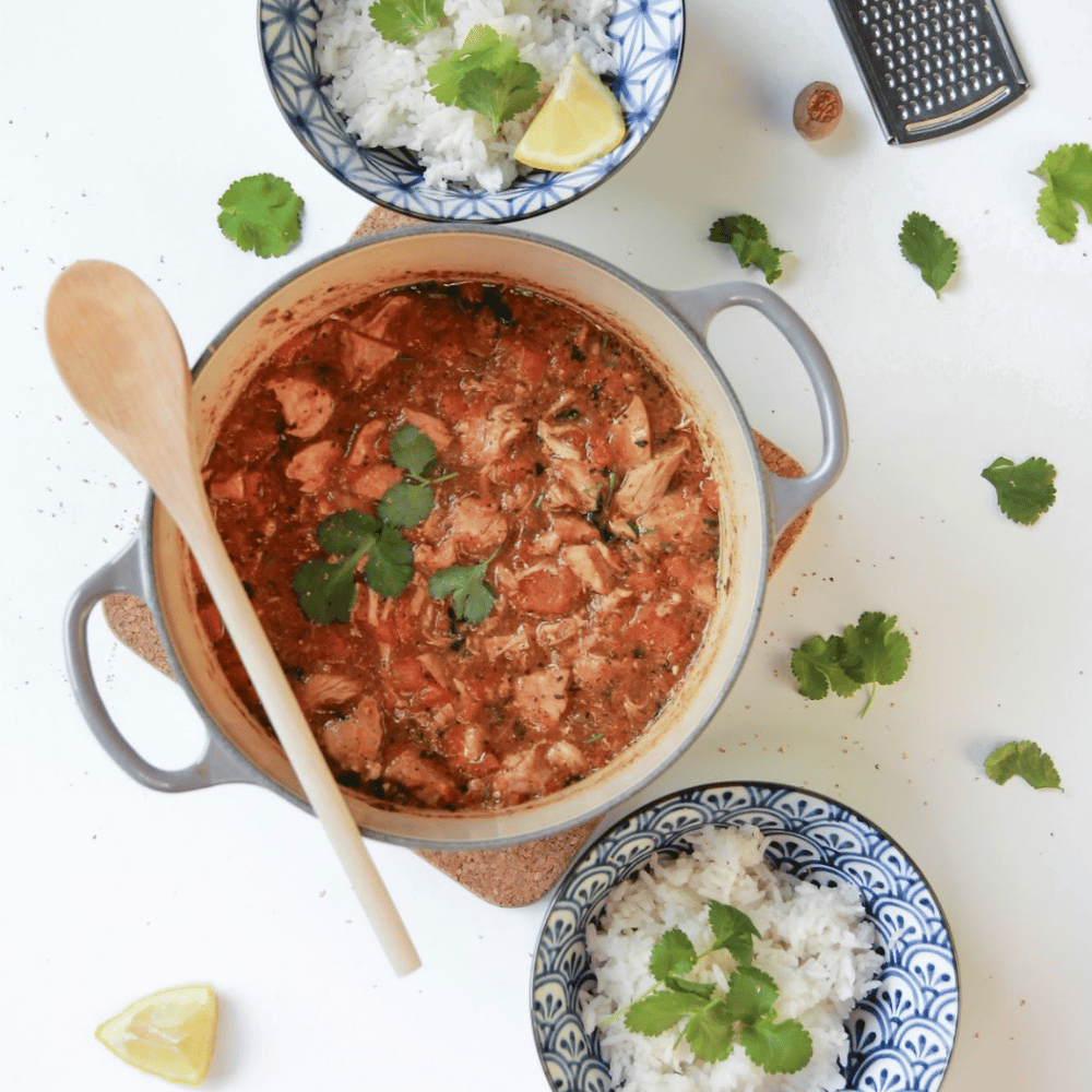 Garam masala chicken with carrots