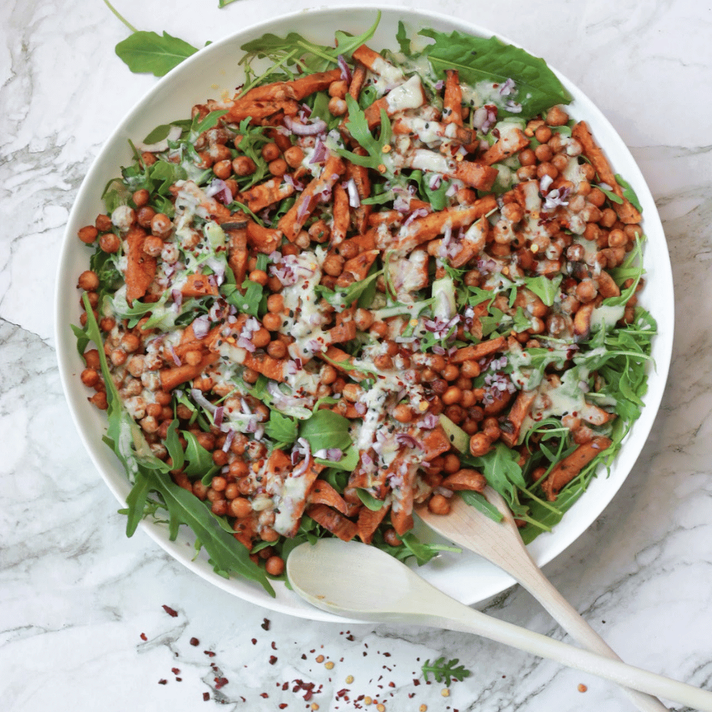 Sweet potato - chickpea salad