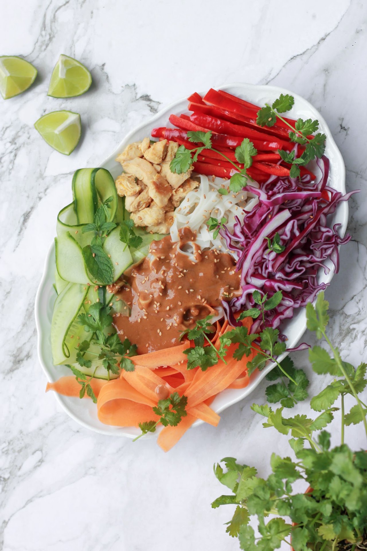Spring roll salad