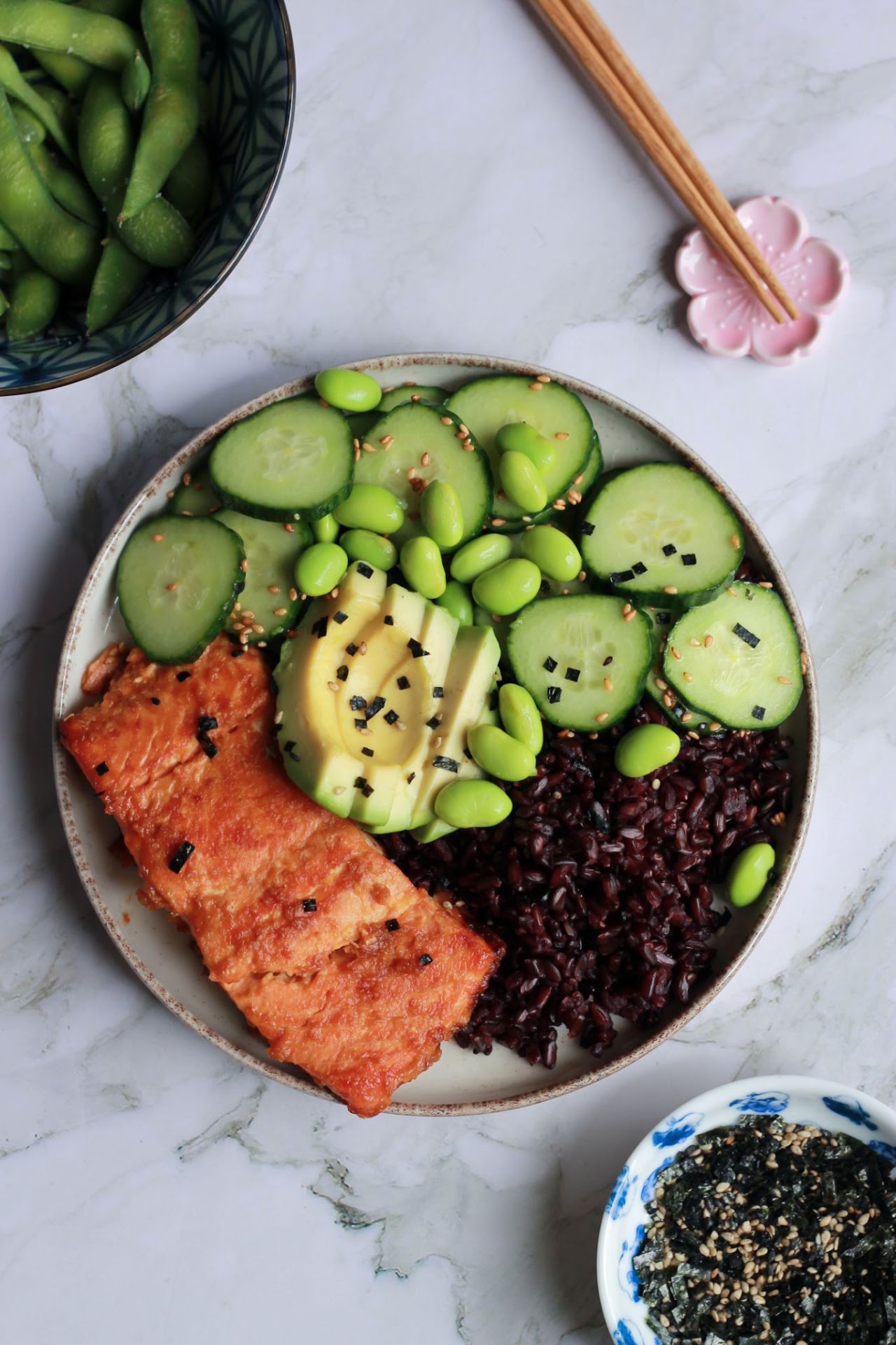 Miso salmon bowl