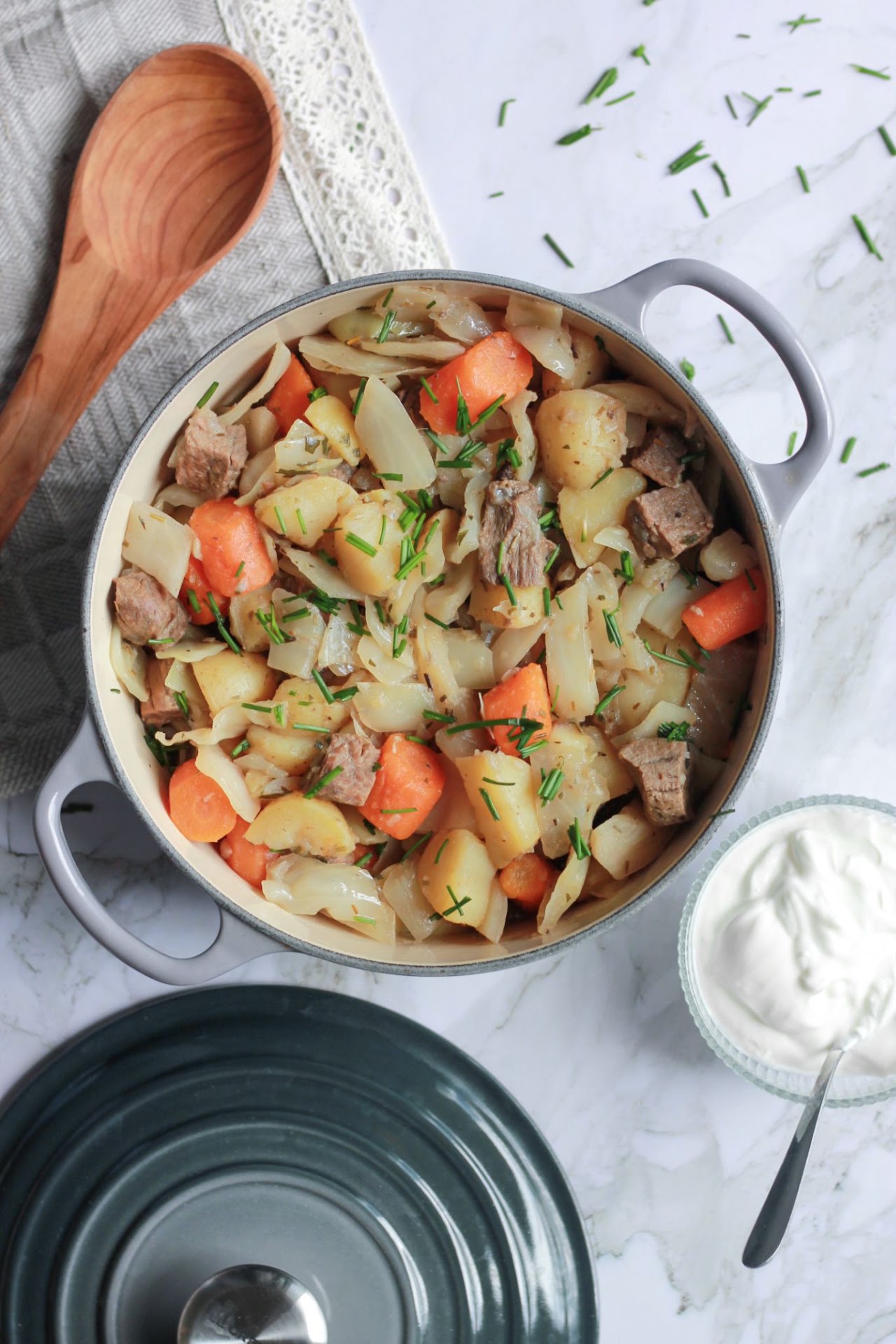 Cozy beef - cabbage stew with rosemary gallery image 2