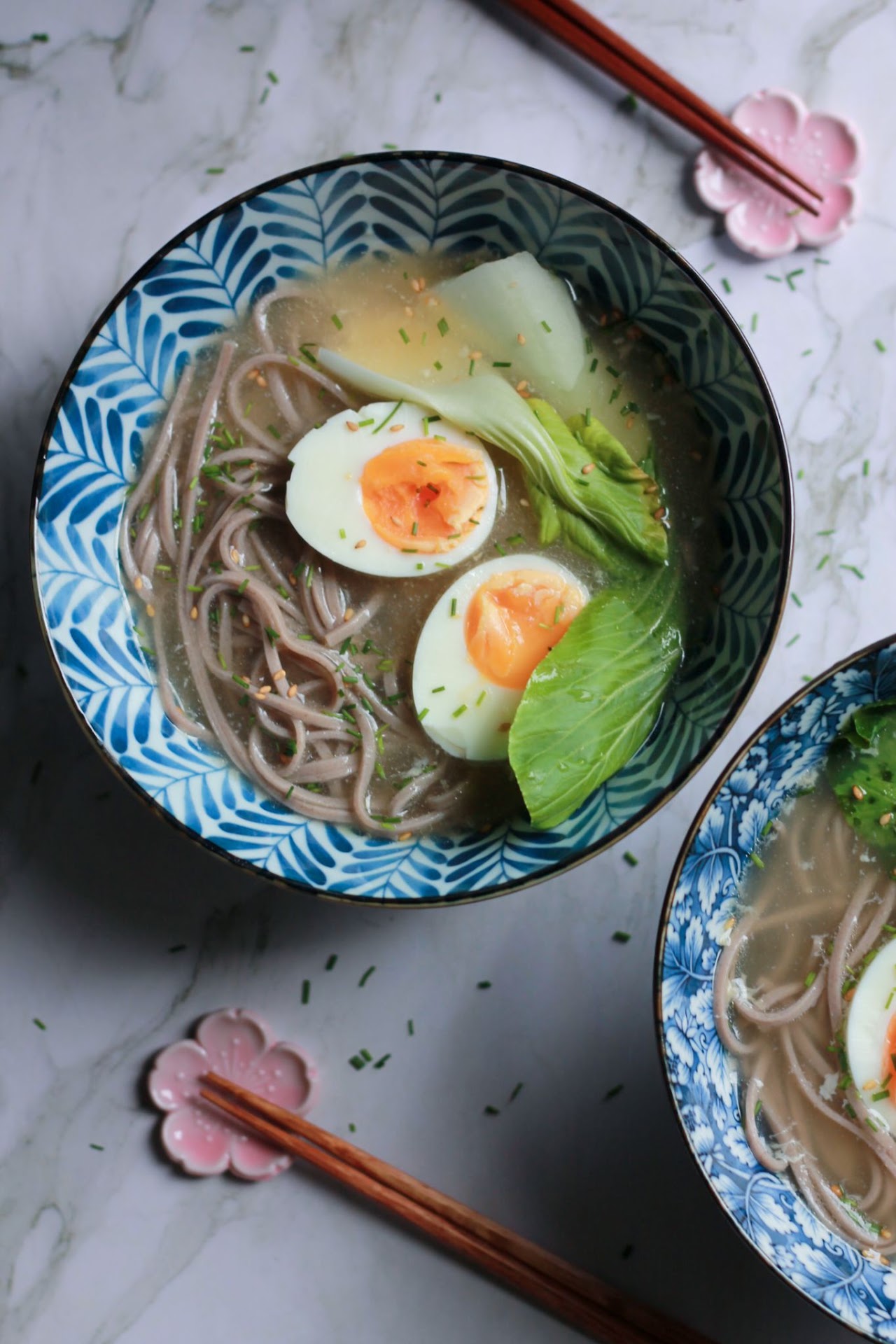 Miso ginger noodle soup with chicken